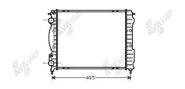 43002129 VAN Wezel radiador de esfriamento de motor