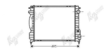 43002130 VAN Wezel radiador de esfriamento de motor