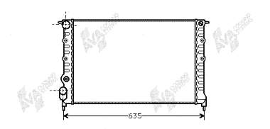 43002149 VAN Wezel radiador de esfriamento de motor