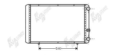 43002155 VAN Wezel radiador de esfriamento de motor