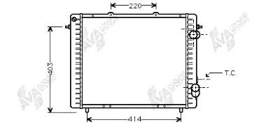 43002159 VAN Wezel radiador de esfriamento de motor