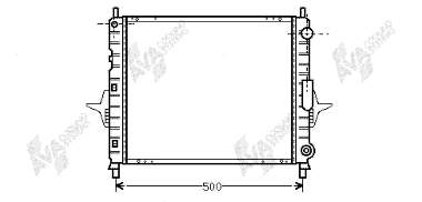 Радиатор 43002167 VAN Wezel