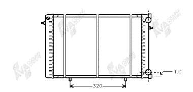 Radiador de esfriamento de motor 43002239 VAN Wezel