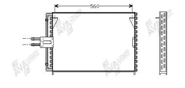 43005189 VAN Wezel radiador de aparelho de ar condicionado