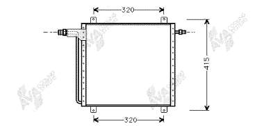 43005200 VAN Wezel radiador de aparelho de ar condicionado