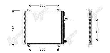 7700433077 Renault (RVI) radiador de aparelho de ar condicionado