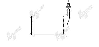 43006101 VAN Wezel radiador de forno (de aquecedor)