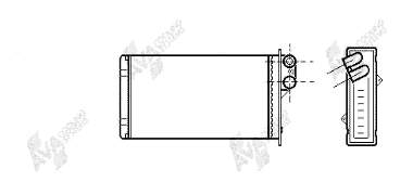 Радиатор печки 43006161 VAN Wezel