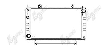 Radiador de esfriamento de motor 47002003 VAN Wezel