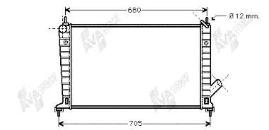 Radiador de esfriamento de motor 47002035 VAN Wezel