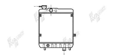 49002011 VAN Wezel radiador de esfriamento de motor