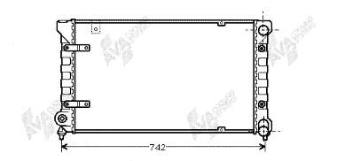 Radiador de esfriamento de motor 49002019 VAN Wezel