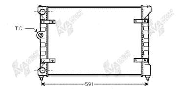 49002023 VAN Wezel radiador de esfriamento de motor