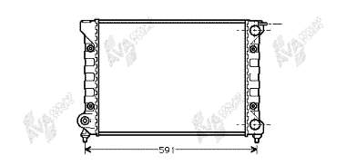 Radiador de esfriamento de motor 49002027 VAN Wezel