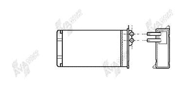 Radiador de forno (de aquecedor) para Seat Malaga (023A)