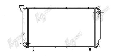 Radiador de esfriamento de motor 51002010 VAN Wezel