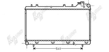 Radiador de esfriamento de motor 7210082 Polcar