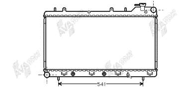 51002016 VAN Wezel radiador de esfriamento de motor