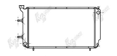 Radiador de esfriamento de motor 51002018 VAN Wezel