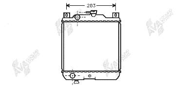 Radiador de esfriamento de motor 52002009 VAN Wezel