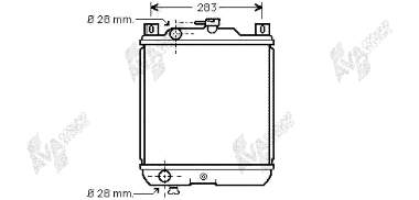 52002020 VAN Wezel radiador de esfriamento de motor