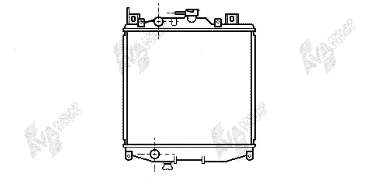 Radiador de esfriamento de motor 52002022 VAN Wezel