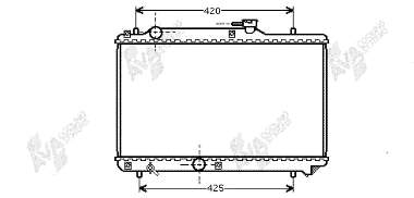 52002035 VAN Wezel radiador de esfriamento de motor