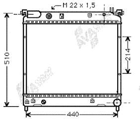 1770086CB0 Suzuki radiador de esfriamento de motor