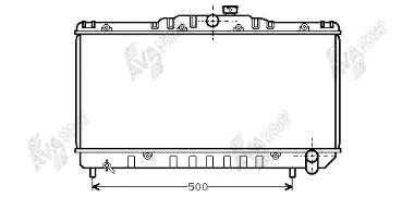 53002029 VAN Wezel radiador de esfriamento de motor