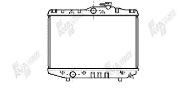 53002038 VAN Wezel radiador de esfriamento de motor