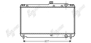 Radiador de esfriamento de motor 53002041 VAN Wezel