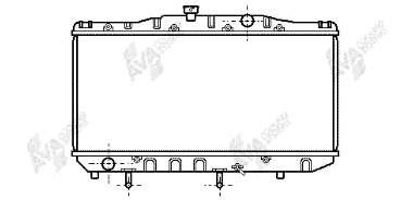 53002048 VAN Wezel radiador de esfriamento de motor