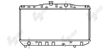 53002061 VAN Wezel radiador de esfriamento de motor