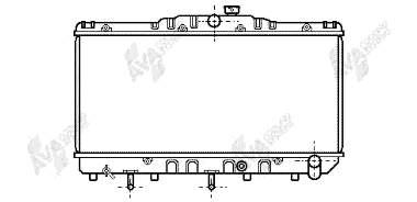 53002080 VAN Wezel radiador de esfriamento de motor