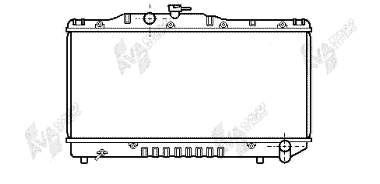 53002099 VAN Wezel radiador de esfriamento de motor