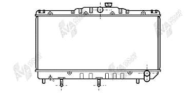 Radiador de esfriamento de motor 53002103 VAN Wezel