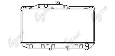 53002111 VAN Wezel radiador de esfriamento de motor