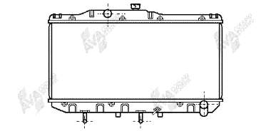 Radiador de esfriamento de motor 53002112 VAN Wezel