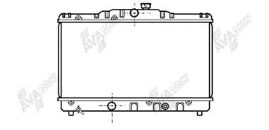 53002115 VAN Wezel radiador de esfriamento de motor