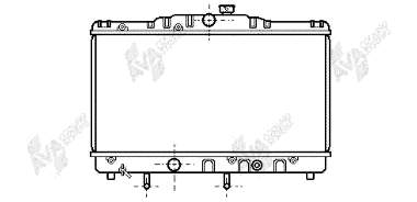 53002116 VAN Wezel radiador de esfriamento de motor