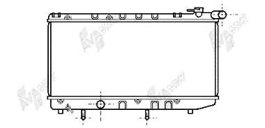 53002125 VAN Wezel radiador de esfriamento de motor