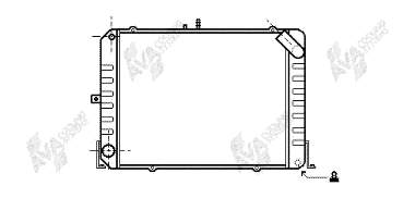 53002139 VAN Wezel radiador de esfriamento de motor