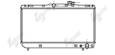 53002145 VAN Wezel radiador de esfriamento de motor