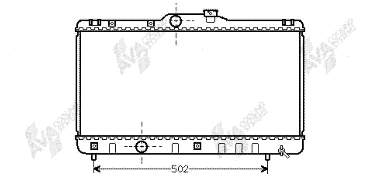 53002147 VAN Wezel radiador de esfriamento de motor