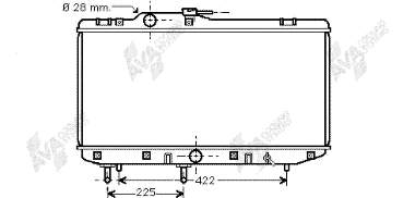 53002151 VAN Wezel radiador de esfriamento de motor