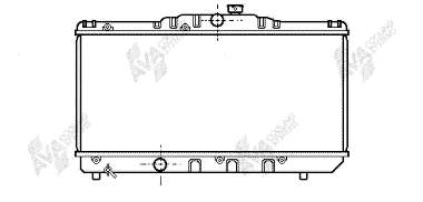 Radiador de esfriamento de motor 53002155 VAN Wezel