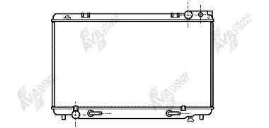 Radiador de esfriamento de motor 53002160 VAN Wezel