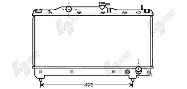 53002163 VAN Wezel radiador de esfriamento de motor