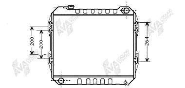 Radiador de esfriamento de motor 53002164 VAN Wezel