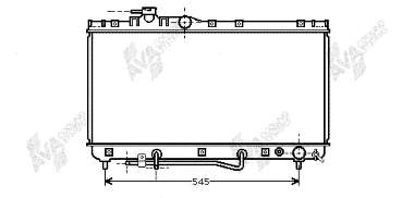 Radiador de esfriamento de motor 53002184 VAN Wezel